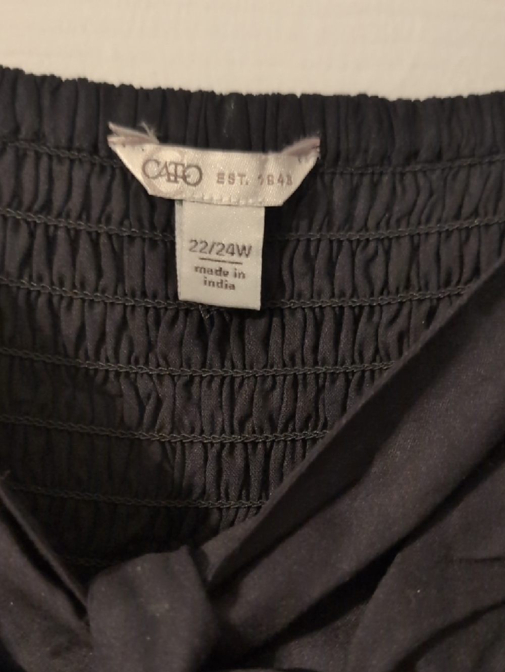 Cato Black Maxi Dress with White Floral Hem - Picture 2 of 5